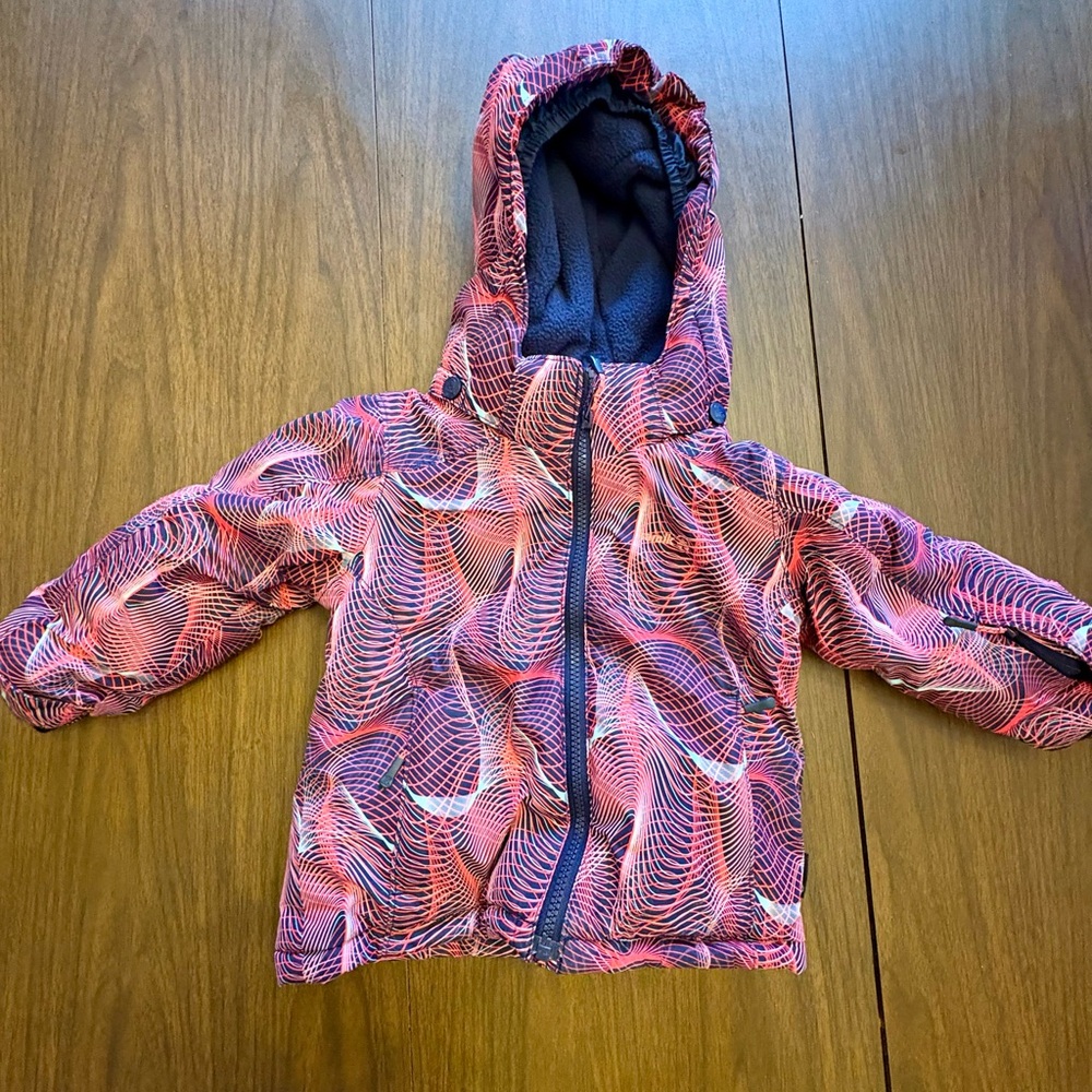 Kamik Girls Tallie Flow Ski Jacket - Waterproof, Insulated - Toddler Size 2